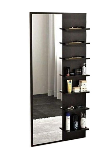 Longish Dressing Table ( H 60" x L 27" ) with Shelves, Mirrors and Hanging hooks
