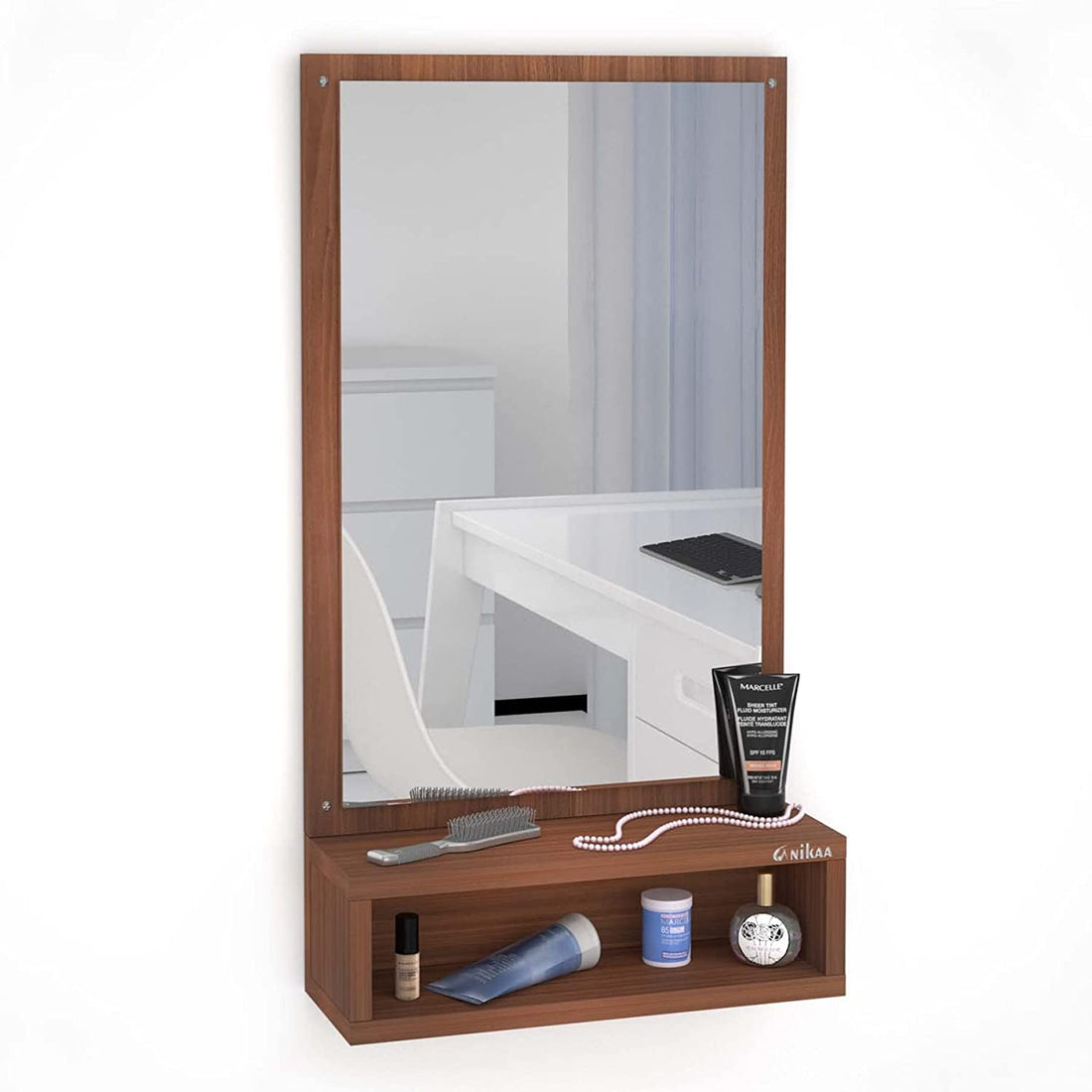 Astonishing Hanging Wall Dressing Mirrors with Shelf