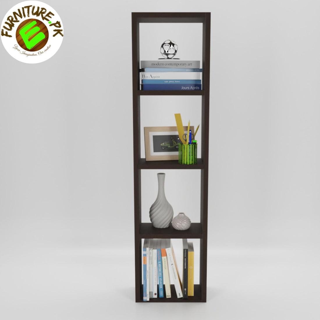 Doric 4 Shelf Multipurpose Large Open Rack Book Shelf
