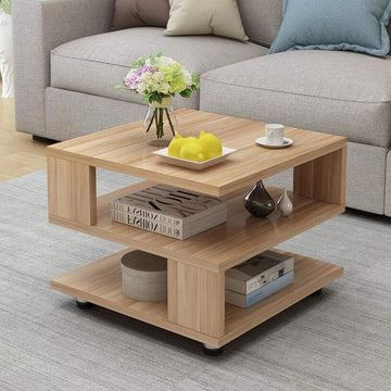 Rectangle Hallow Design Night Stand Storage Bedside Table With Metal Legs