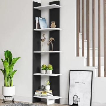 Captivating Display Corner Unit Bookcase Bookshelf Shelving Unit